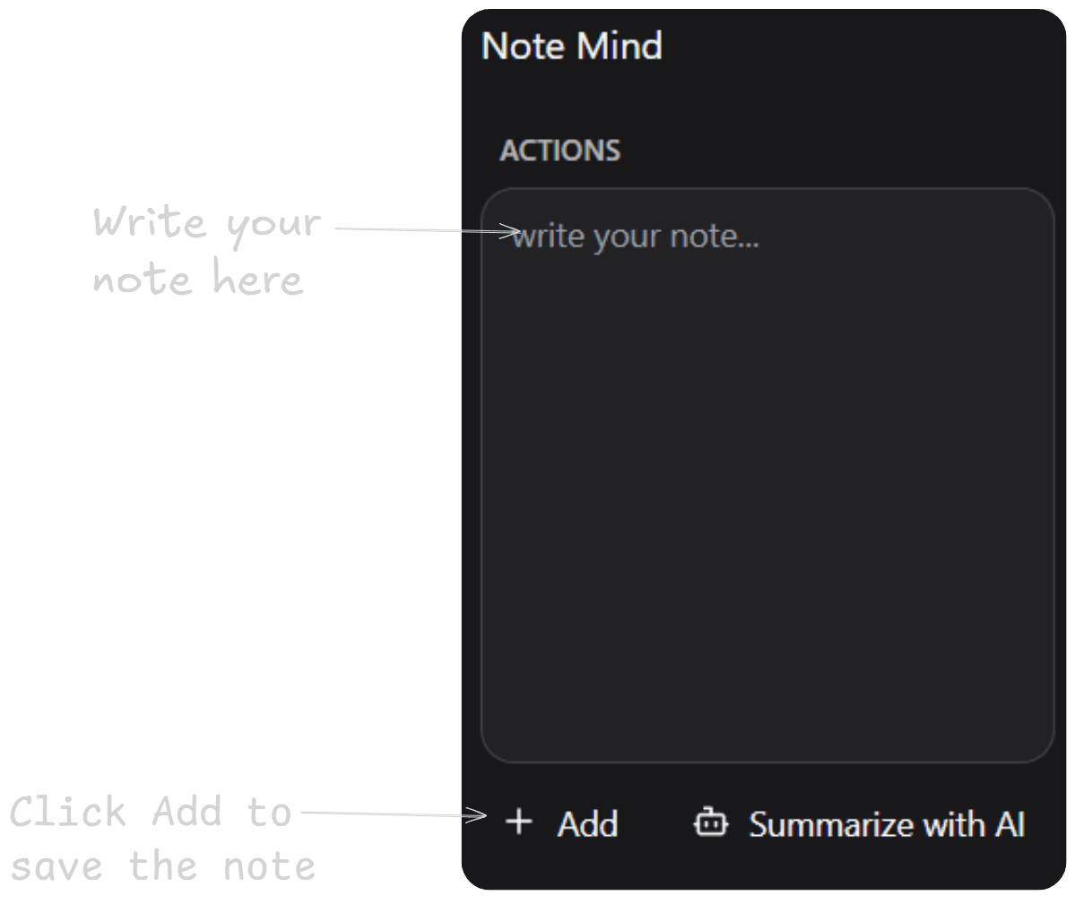 how to use Note Mind